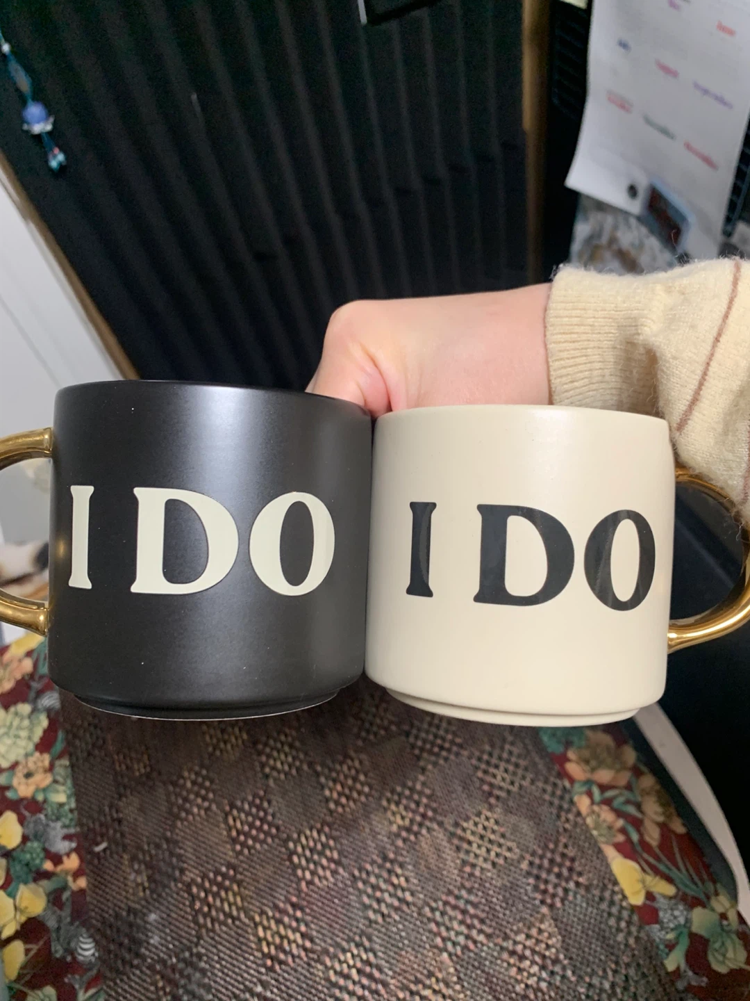 Indigo "I DO" Mugs (Set of 2)