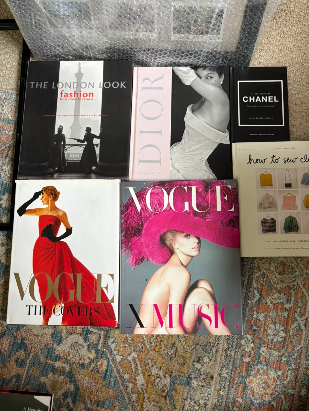 Assorted fashion books