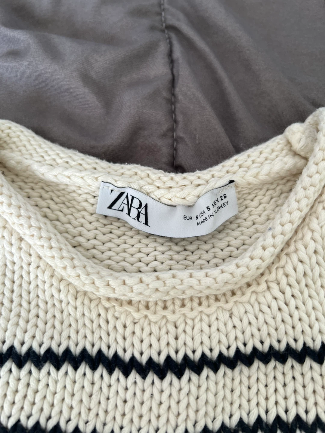 Zara Rolled Striped Round Neck Sweater Vest - photo 2