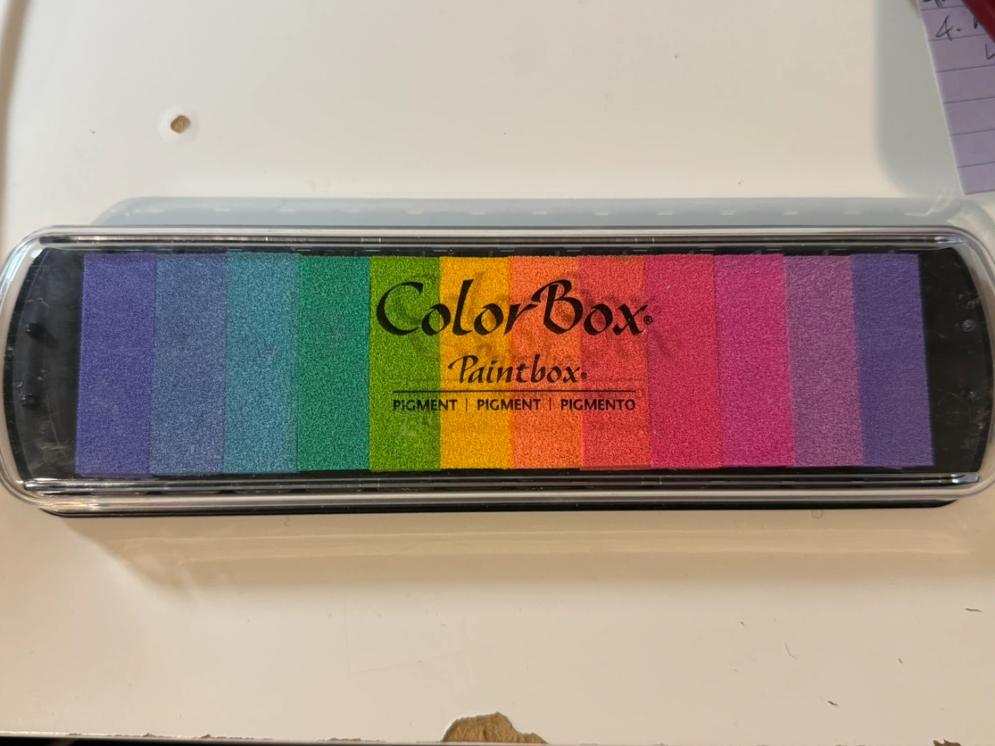Color Box Paintbox Pigment Ink Pad Rainbow Set