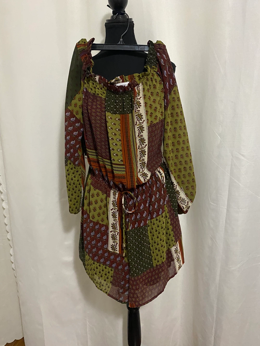 Harper & Me Patchwork Dress - Size L