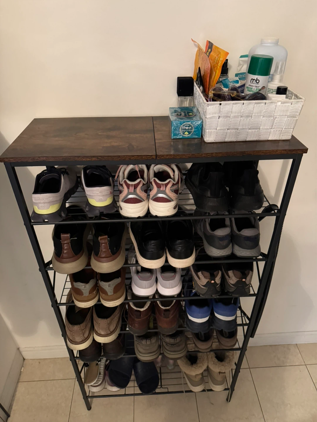 Wooden Top 8-Tier Shoes Rack - photo 2