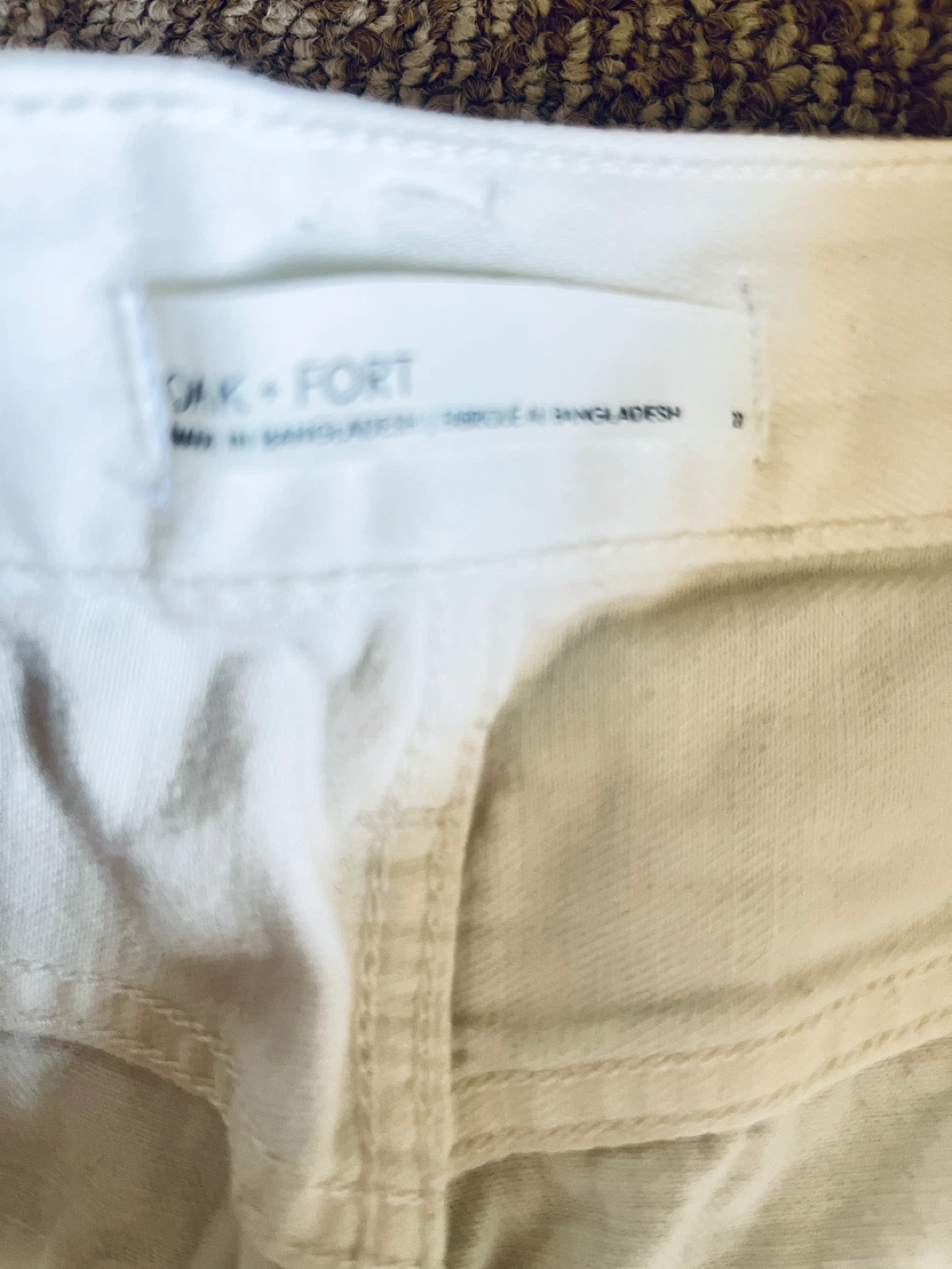 Oak + Fort White Denim Shorts Size 27 - photo 4