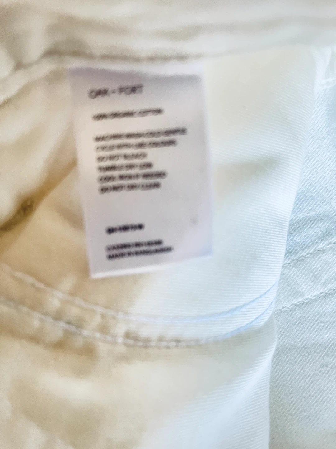 Oak + Fort White Denim Shorts Size 27 - photo 5