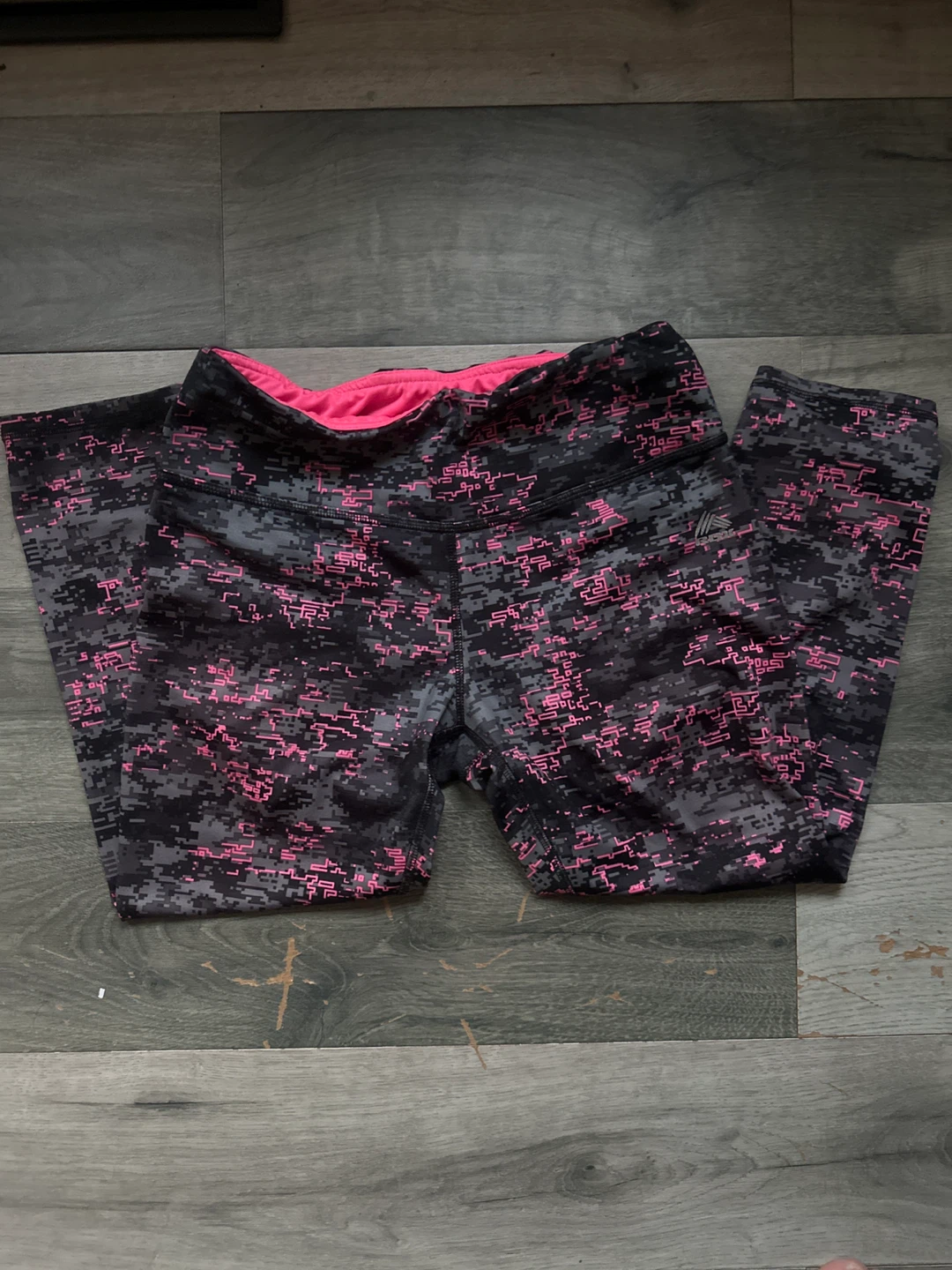 Athletic Capris with Digital Camo Print