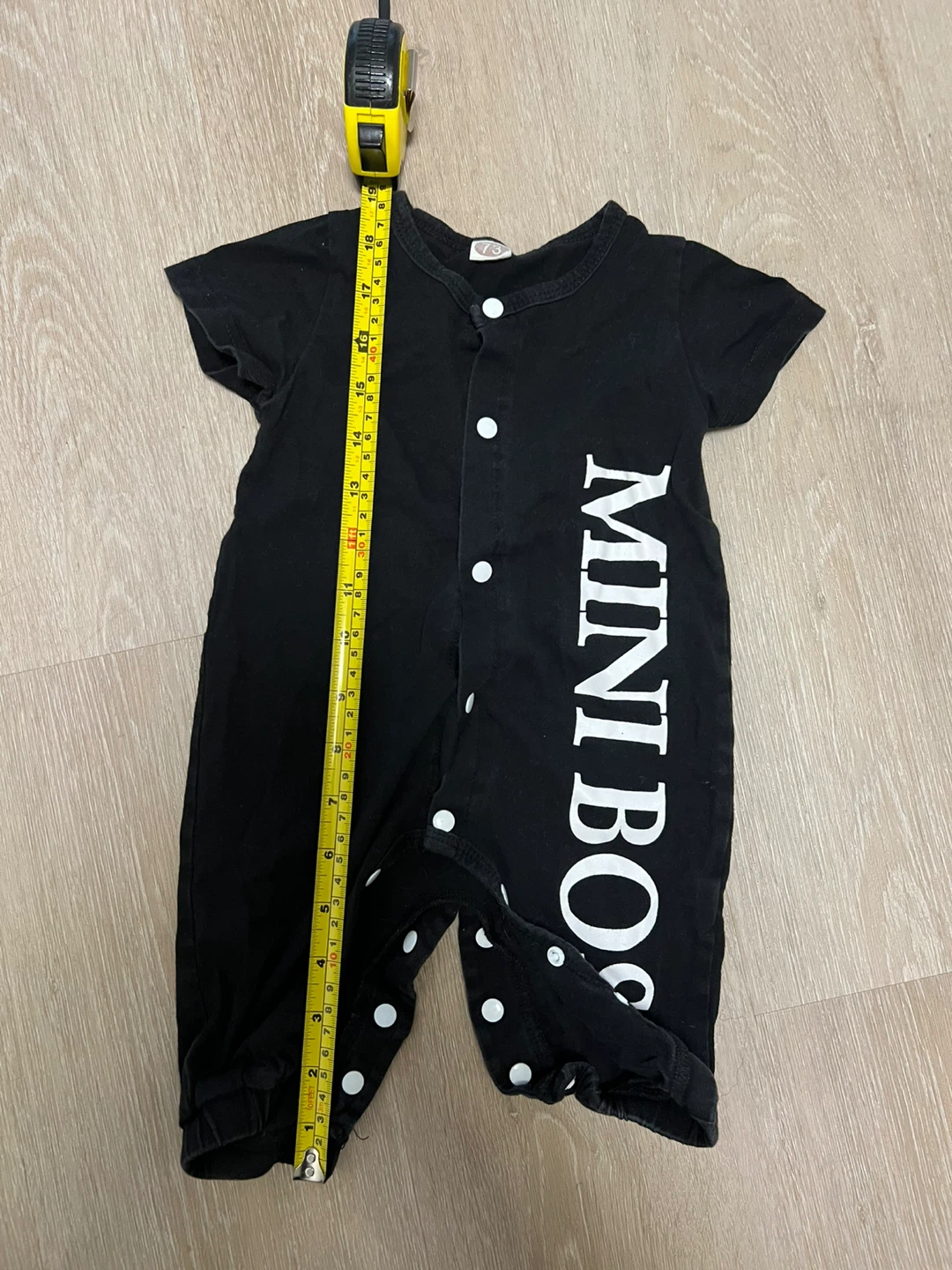 Black "MINI BOSS" Baby Onesie - photo 3