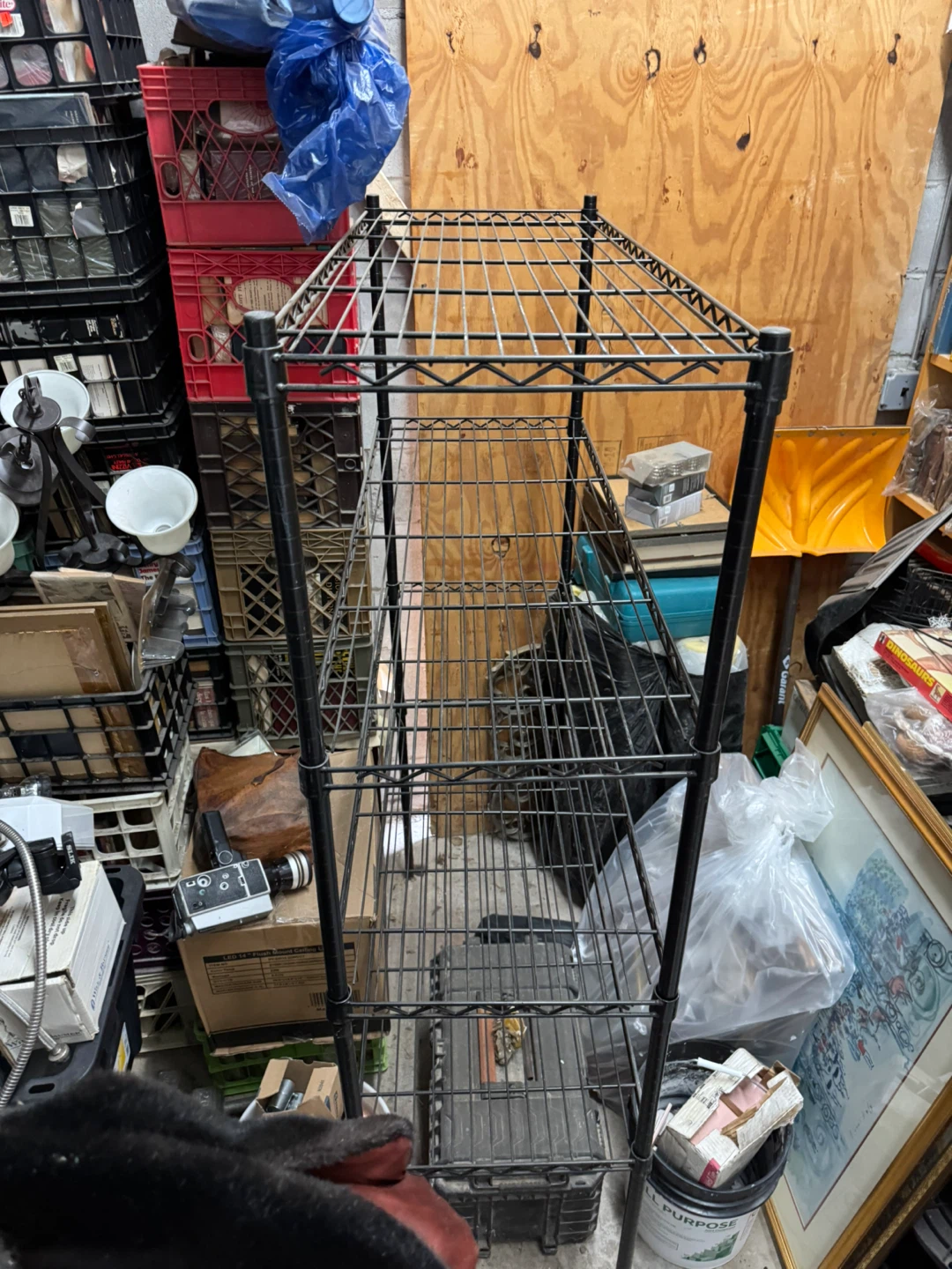 Black Metal Wire Shelving Unit 48” - photo 2