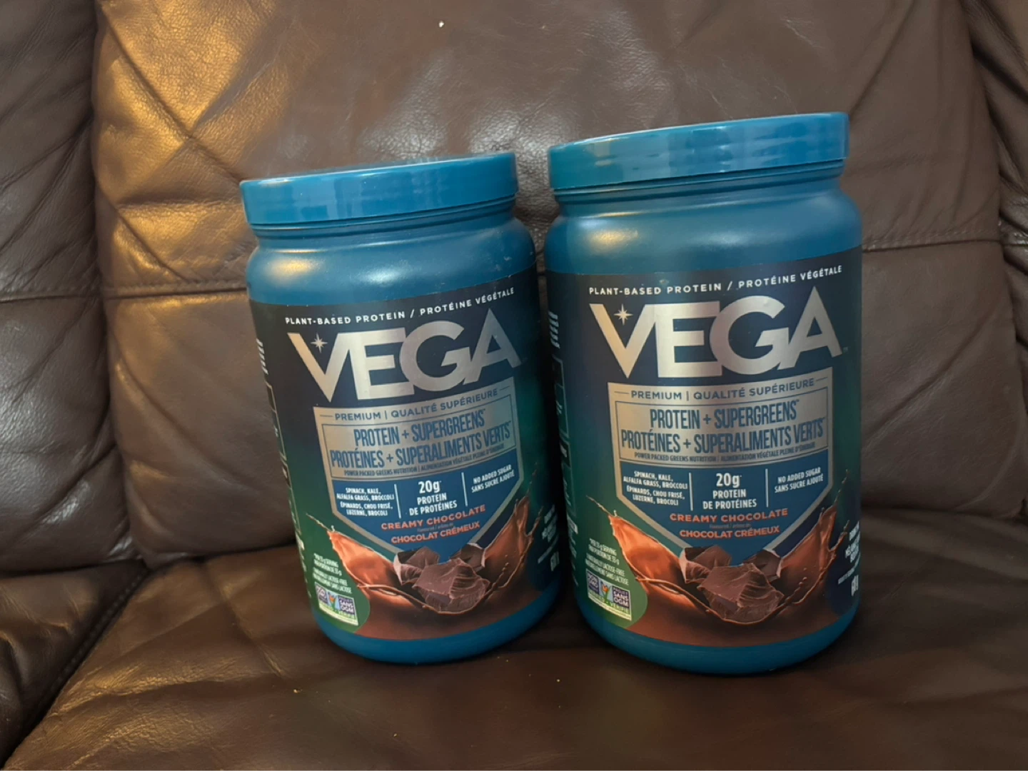 Vega Protein + Supergreens Creamy Chocolate (2 Jars)