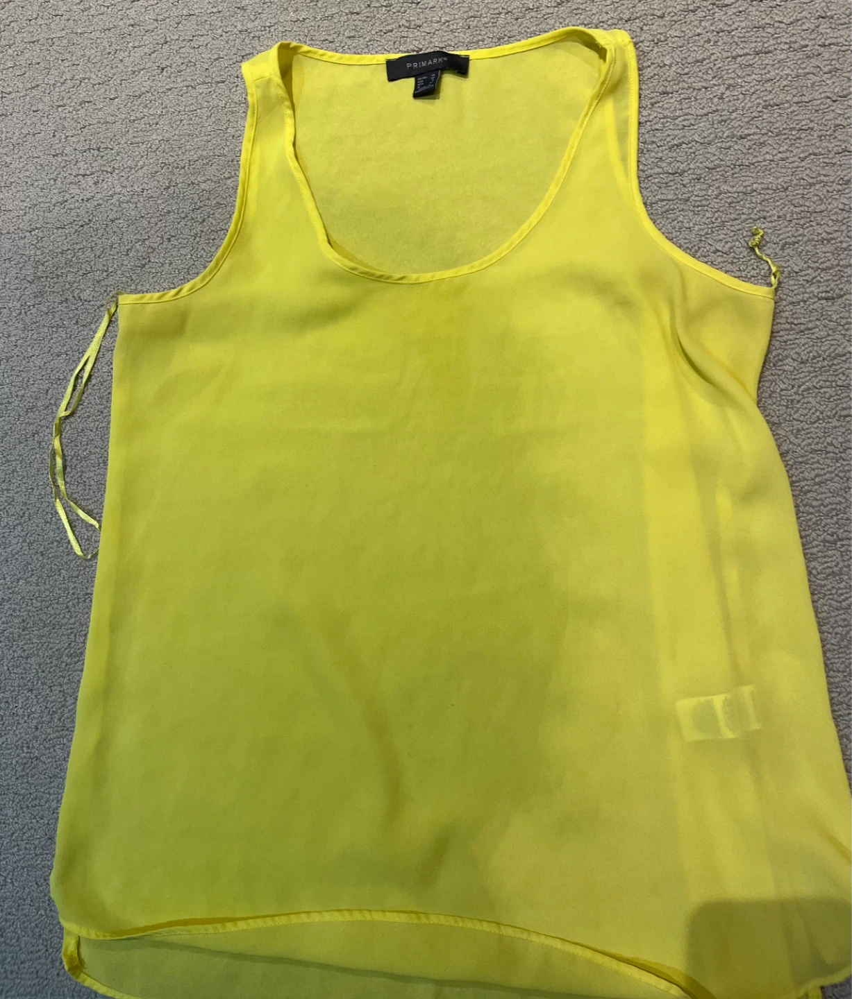 Primark Yellow Sleeveless Tank Top