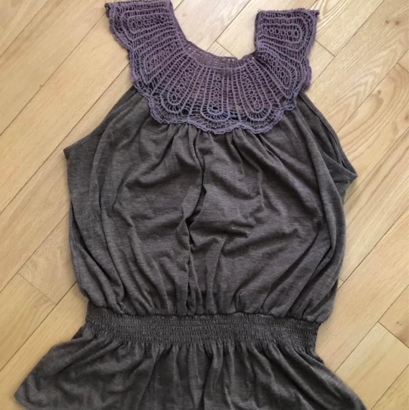 Crochet Neck Tank Top - XL