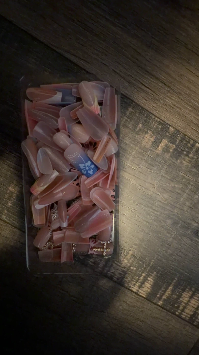 Assorted French Tip Press-On Nails - photo 2