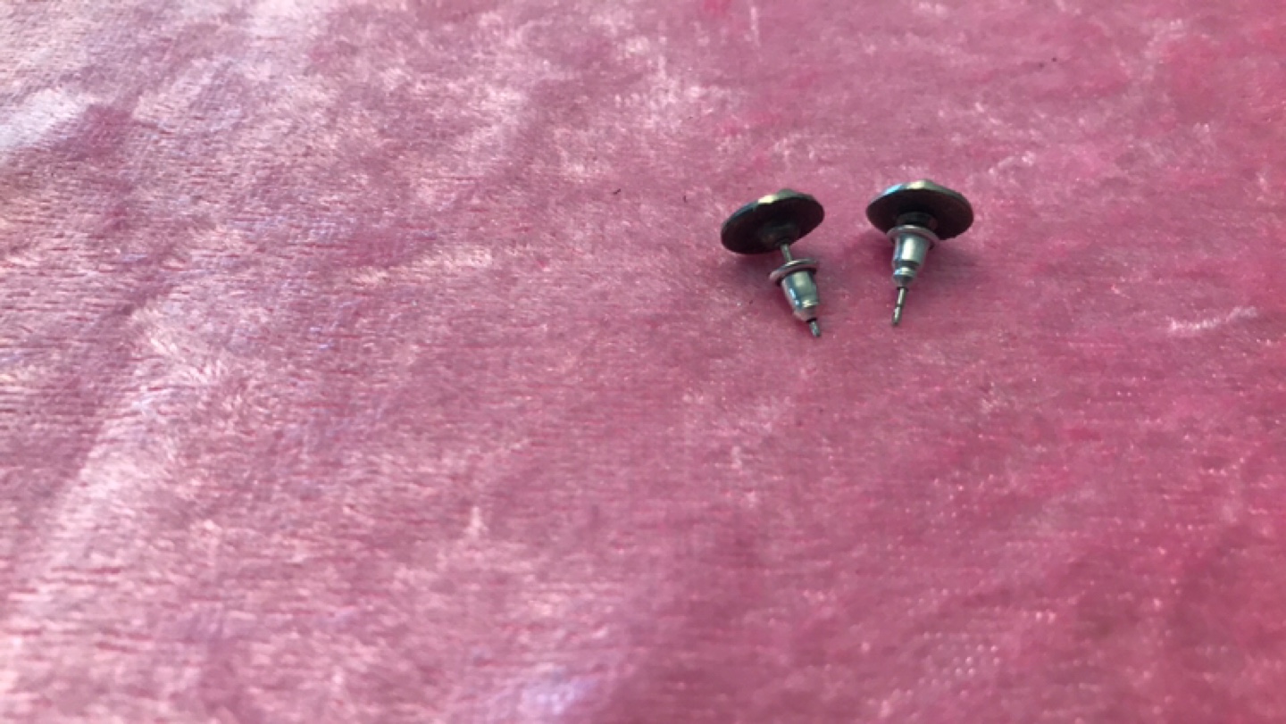 Pewter Stud Earrings - photo 2