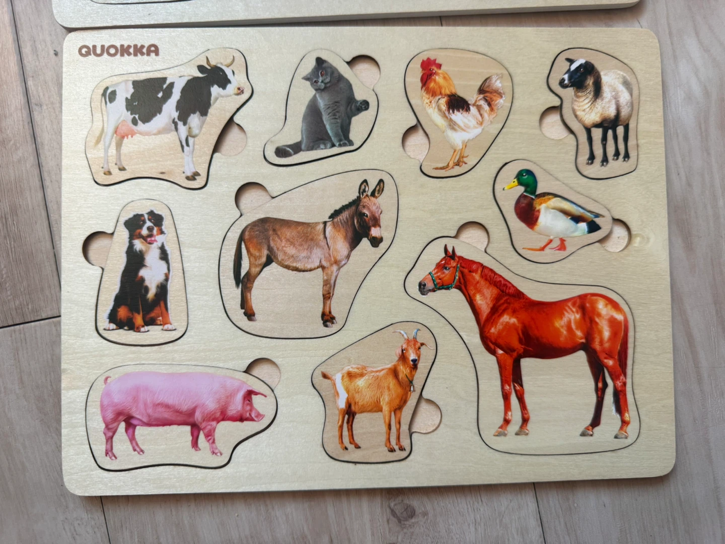 Quokka Wooden Animal Puzzles - 3 Boards - photo 2