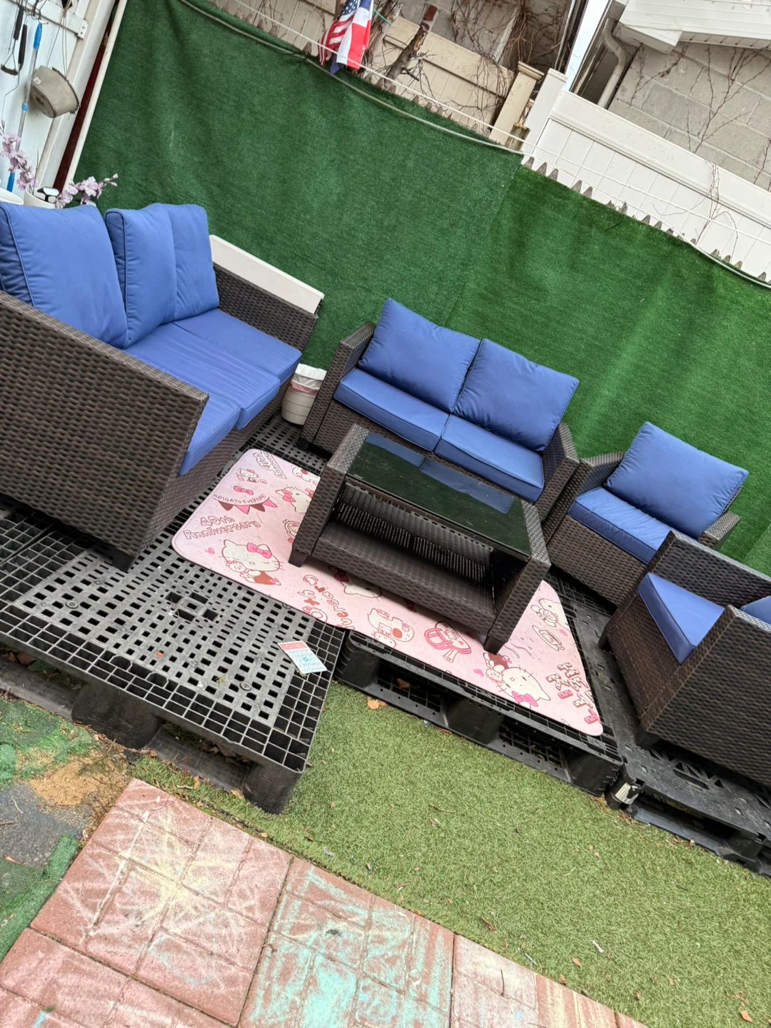 GarveeLife 5 Pieces Rattan Wicker Patio Furniture Set - photo 2
