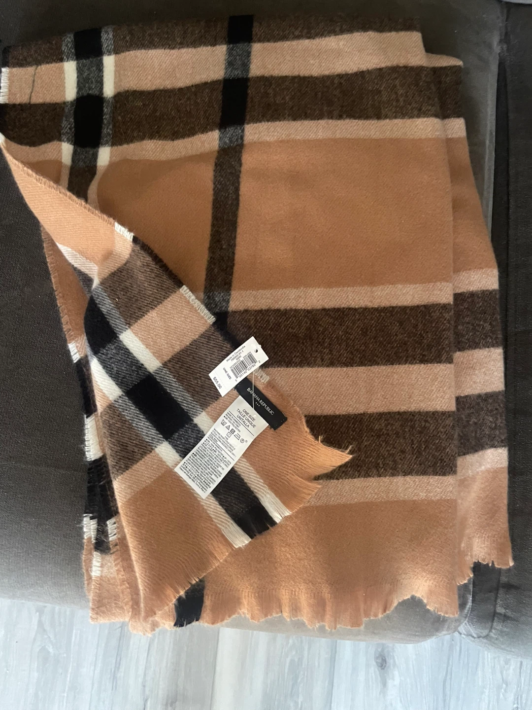 Banana Republic Plaid Blanket Scarf