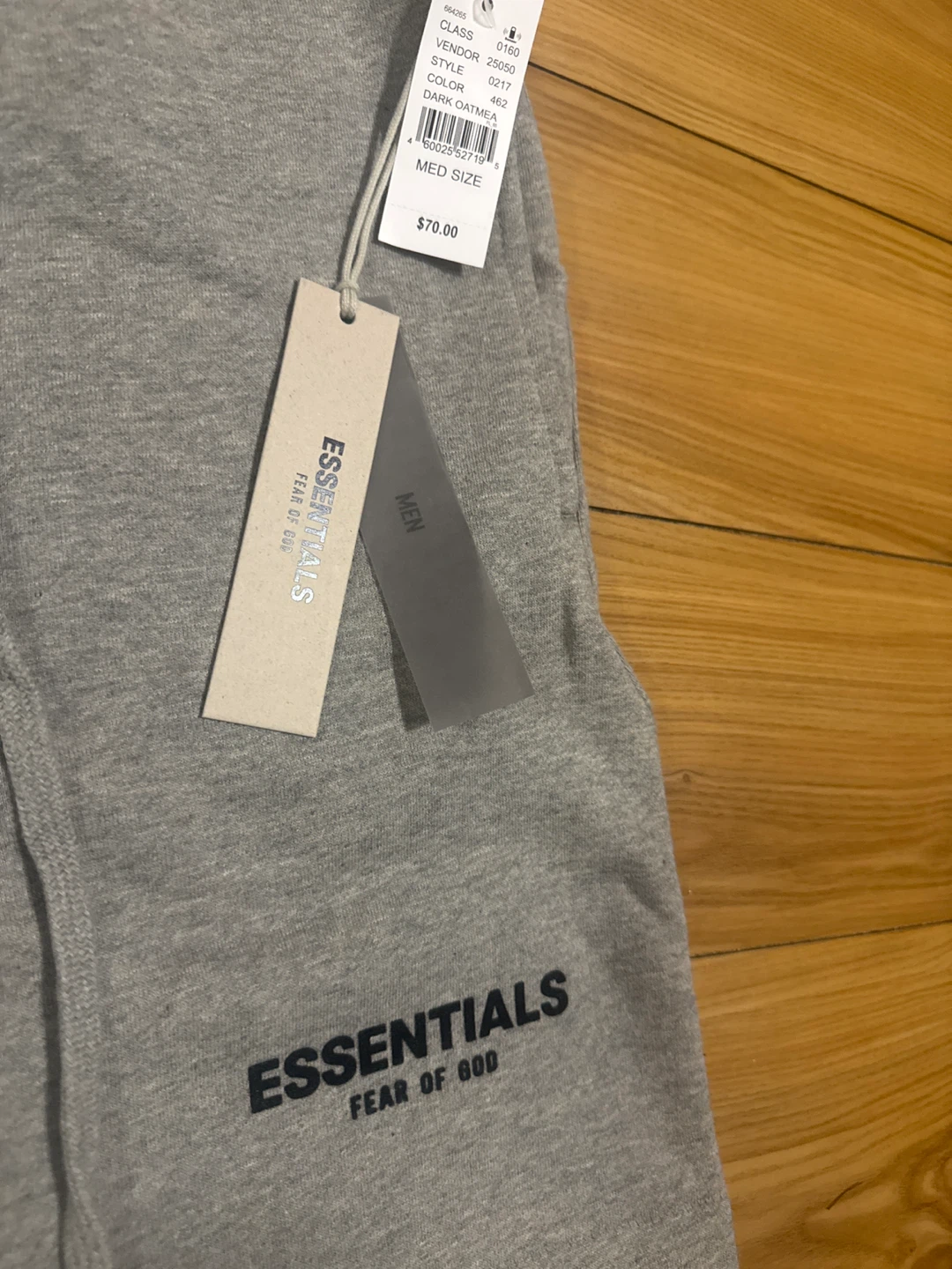 Essentials Fear of God Grey Sweat Shorts Size M - photo 4