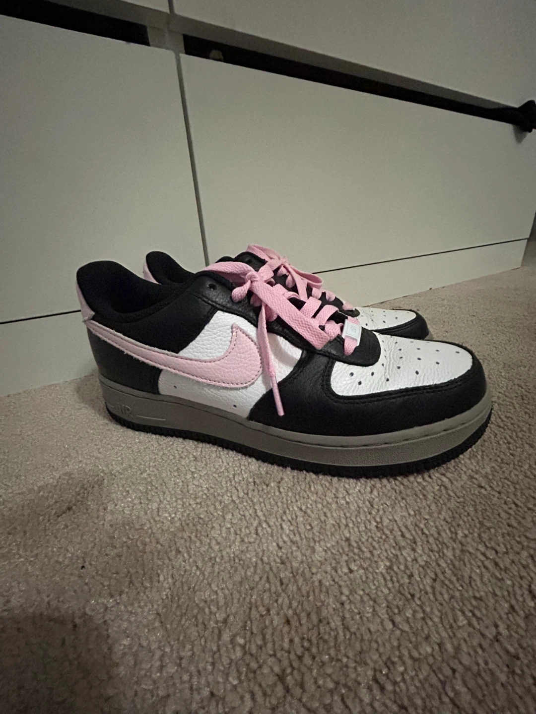 Nike Air Force 1  black and pink - photo 2