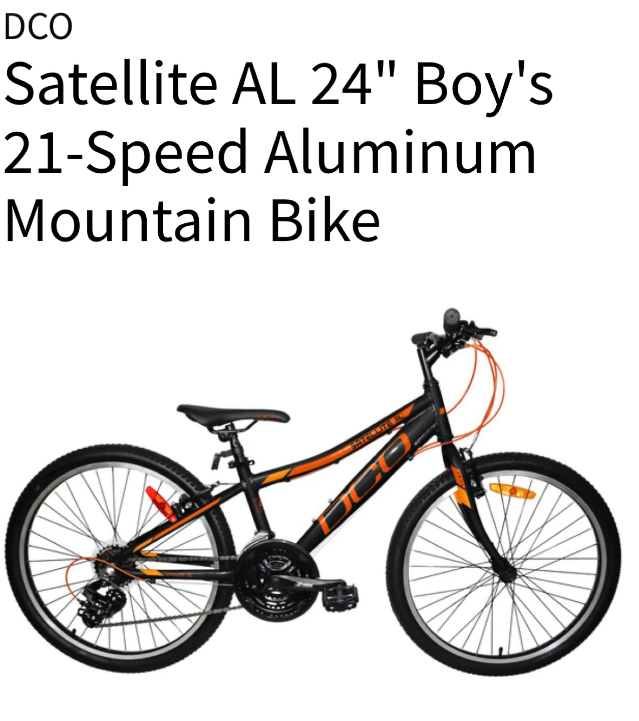DCO Satellite AL 24" Boy's 21-Speed Aluminum Mountain Bike