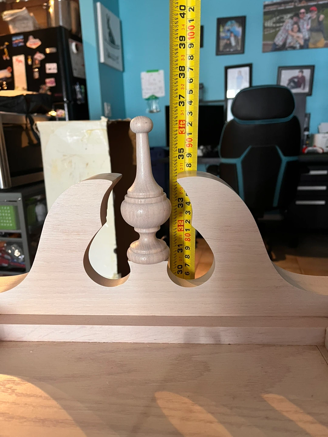 Huge Bulova Wooden Pendulum Wall Clock - photo 3