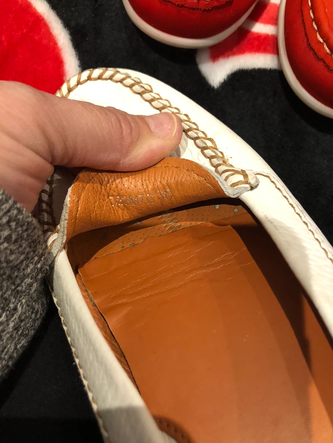 Geox White Leather Loafers - Size 8 - photo 3