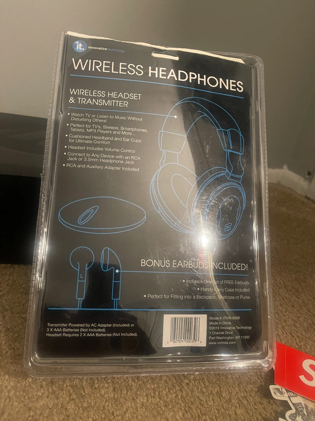 Innovative Technology Wireless Headphones Headset & Transmitter - photo 2