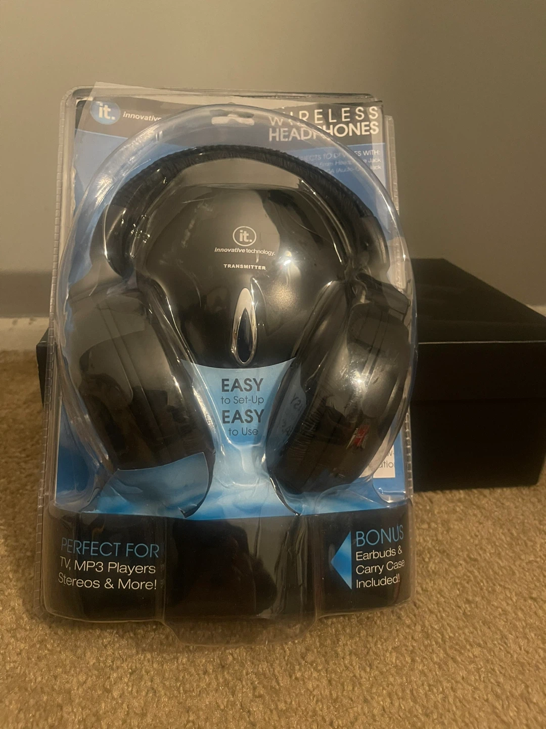 Innovative Technology Wireless Headphones Headset & Transmitter