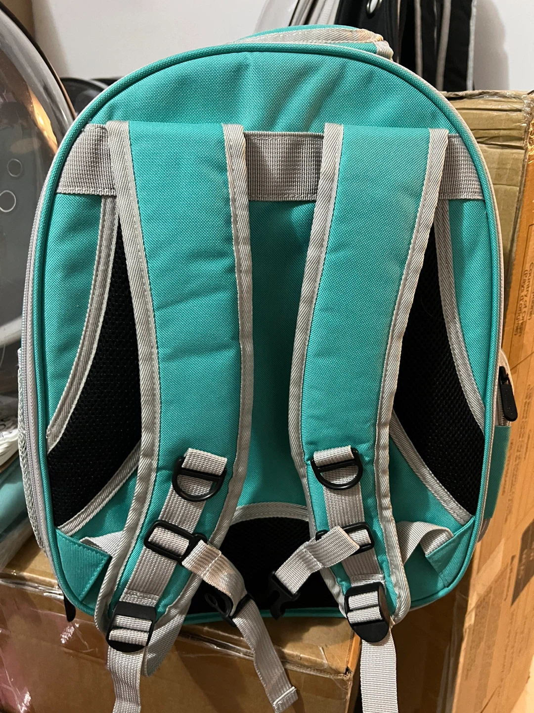Teal Pet Carrier Backpack with Bubble Dome - photo 4