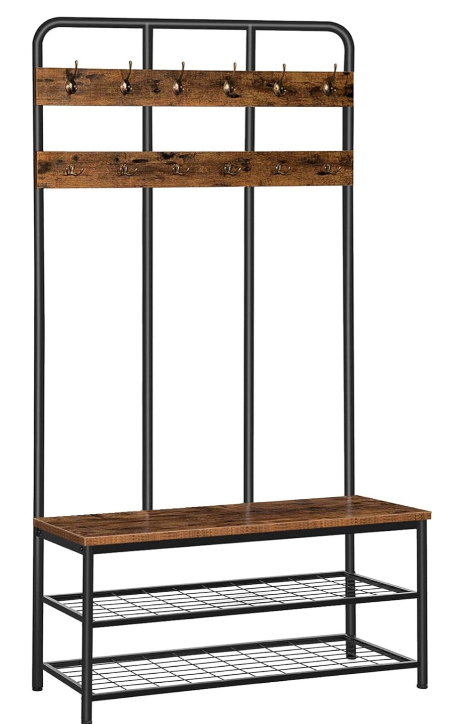 Coat Rack with Shoe Bench - photo 2