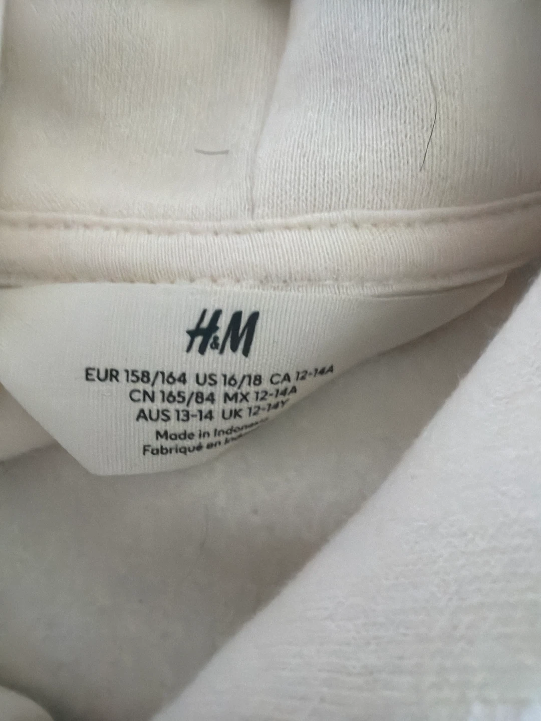 H&M Cream Hoodie and brown- US 16/18 - photo 2