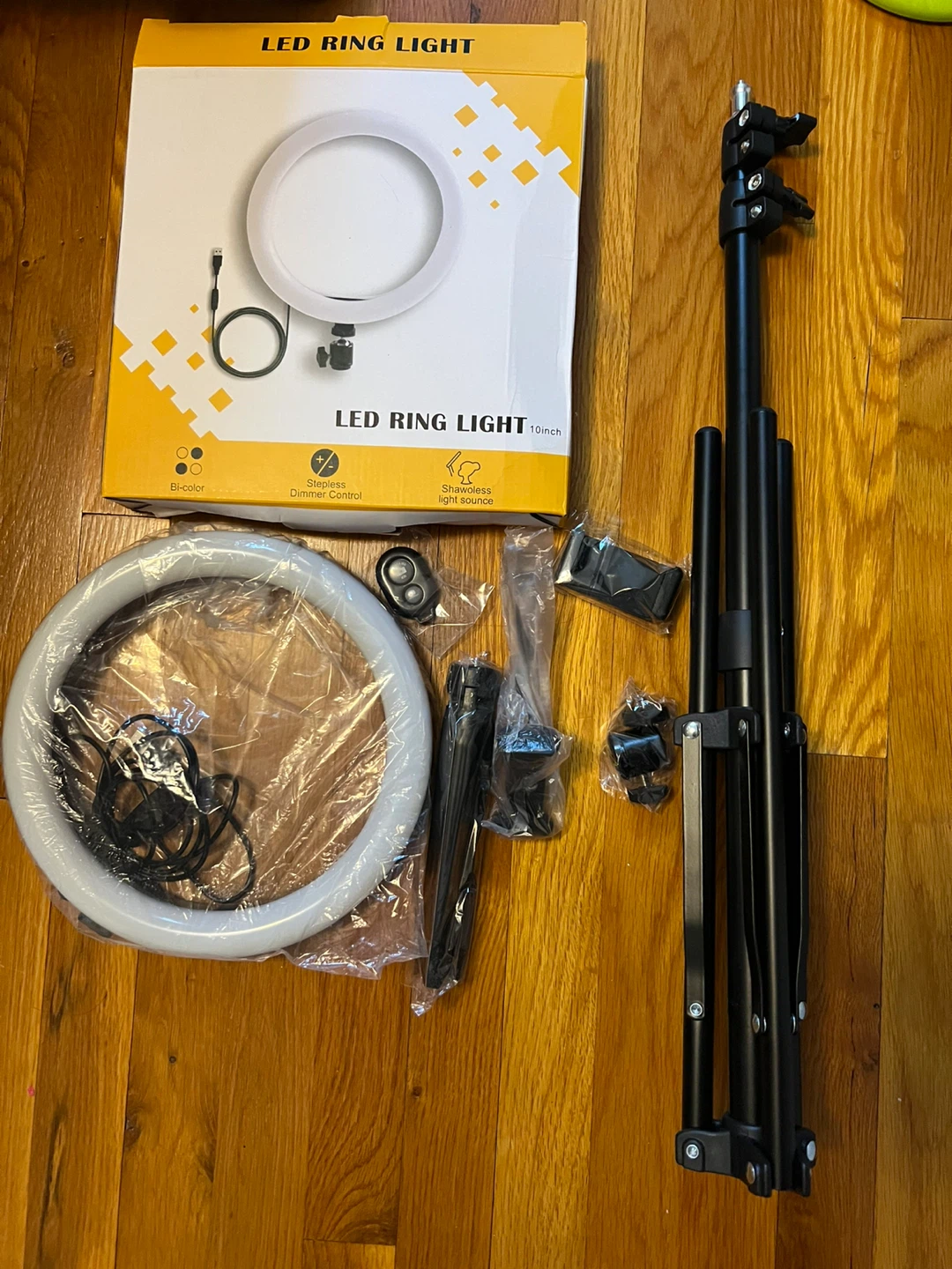 10-inch LED Ring Light with Stand and Remote - photo 2