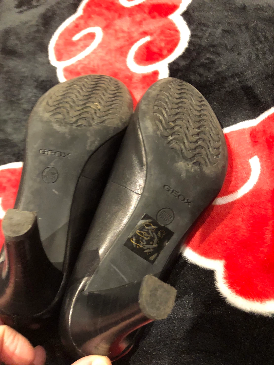 Geox Black Leather Heels - photo 4