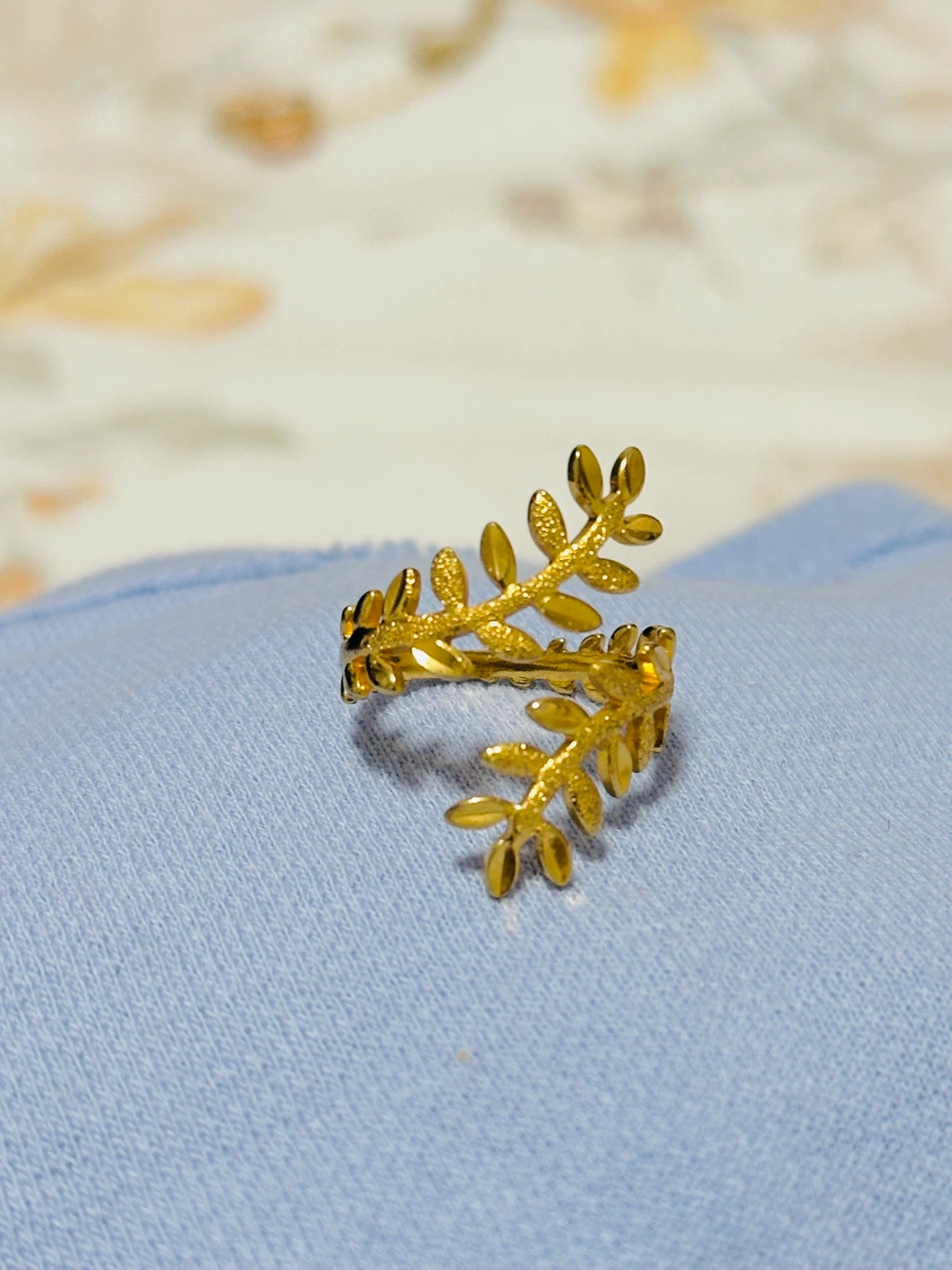 Gold Leaf Wrap Ring - photo 2