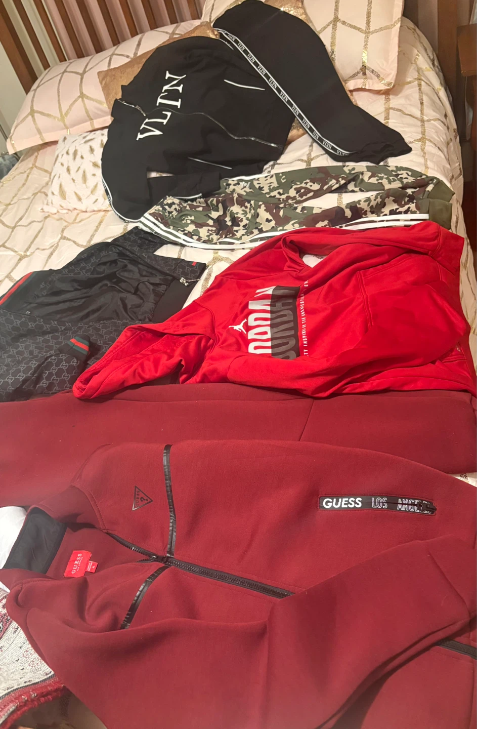 Jordan Red Hoodie & GUCCI Track Jacket Bundle - photo 3