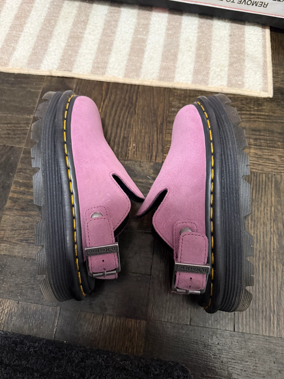Dr. Martens Pink Suede Clog Shoes Size US 5 EU 36 - photo 5