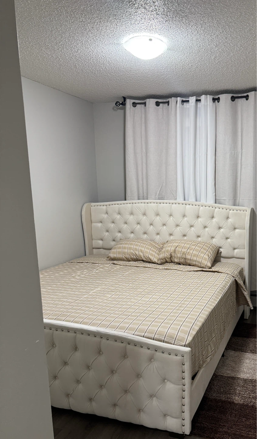 King Bed and 12” Mattress