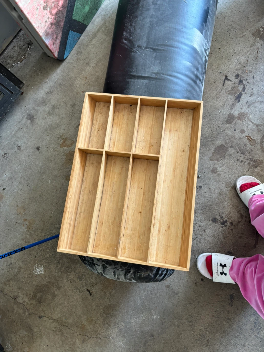 Bamboo Utensil Organizer Tray