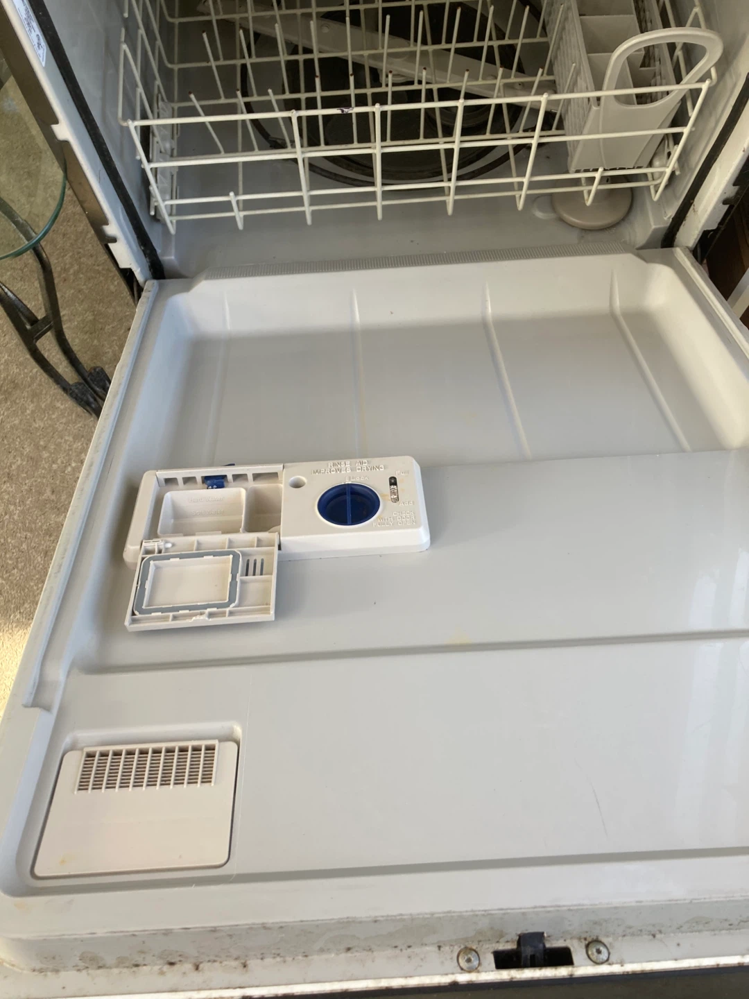 Whirlpool Black Dishwasher with wood counter top - photo 4