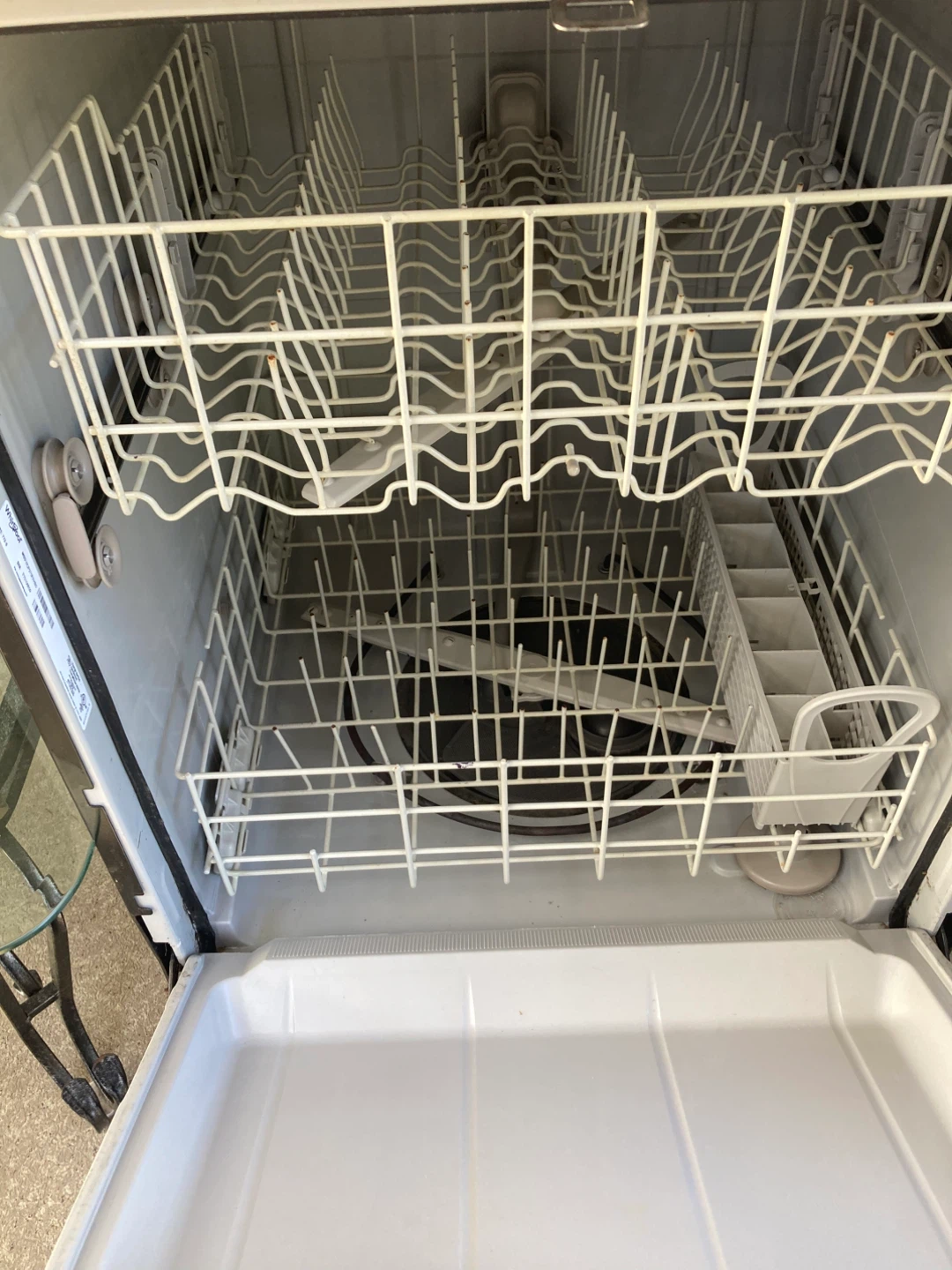 Whirlpool Black Dishwasher with wood counter top - photo 5