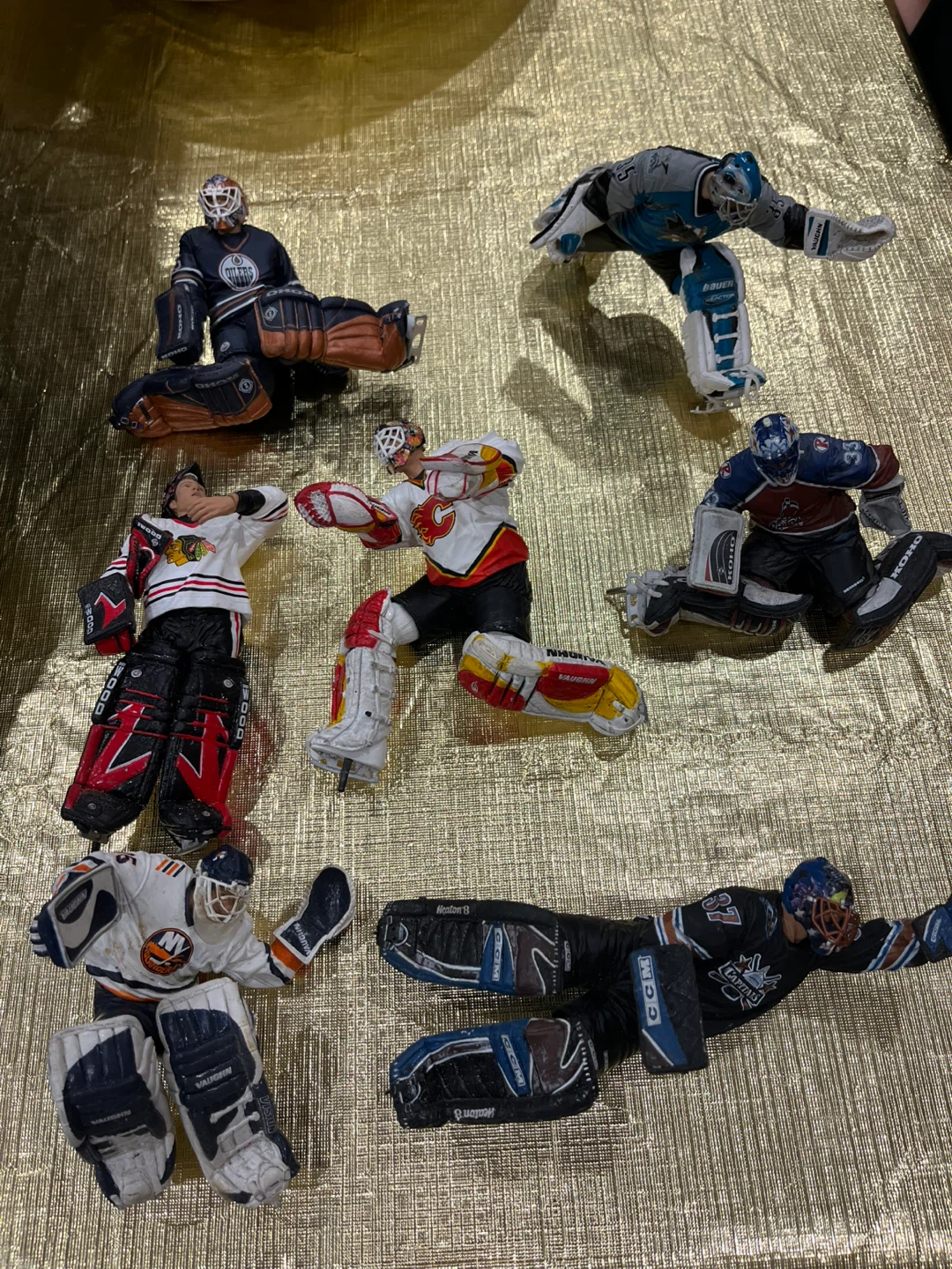 Collection of NHL Goalie Action Figures