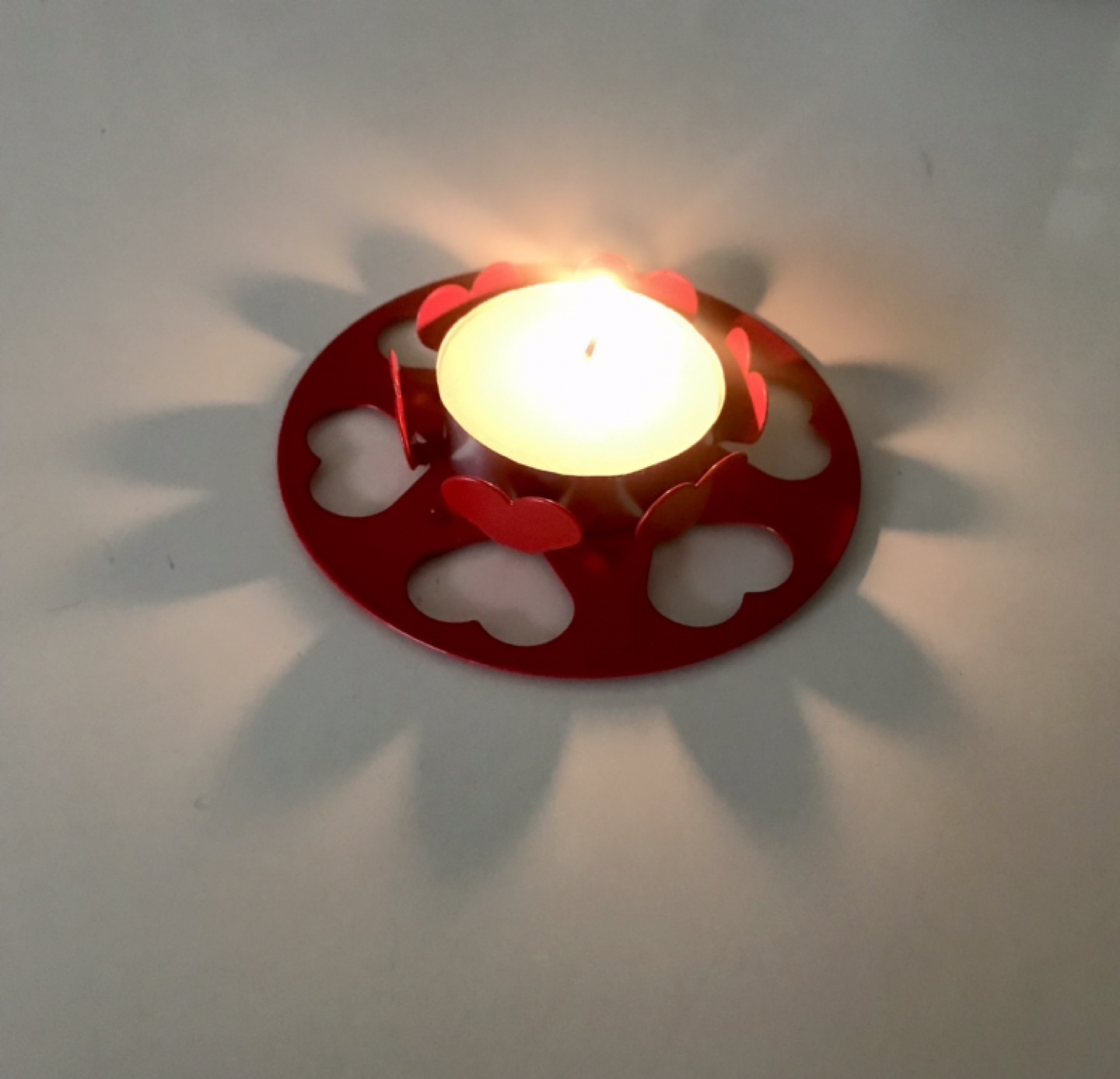 3 x Red Hearts Tealight Holders + 3 FREE Tealights✨NEW - photo 5
