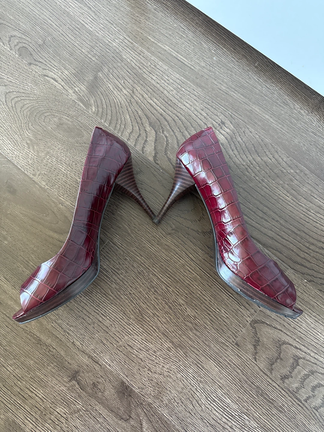 Nine West "Tristano" Peep Toe Heels - Size 8M - photo 2