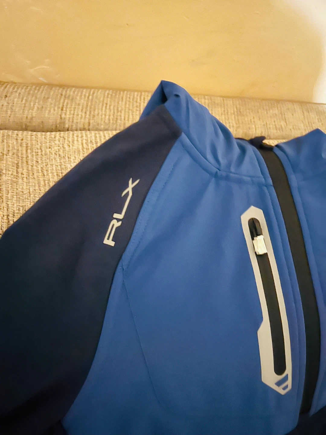 RLX Ralph Lauren Men's Blue 1/4 Zip Pullover Jacket - Size M