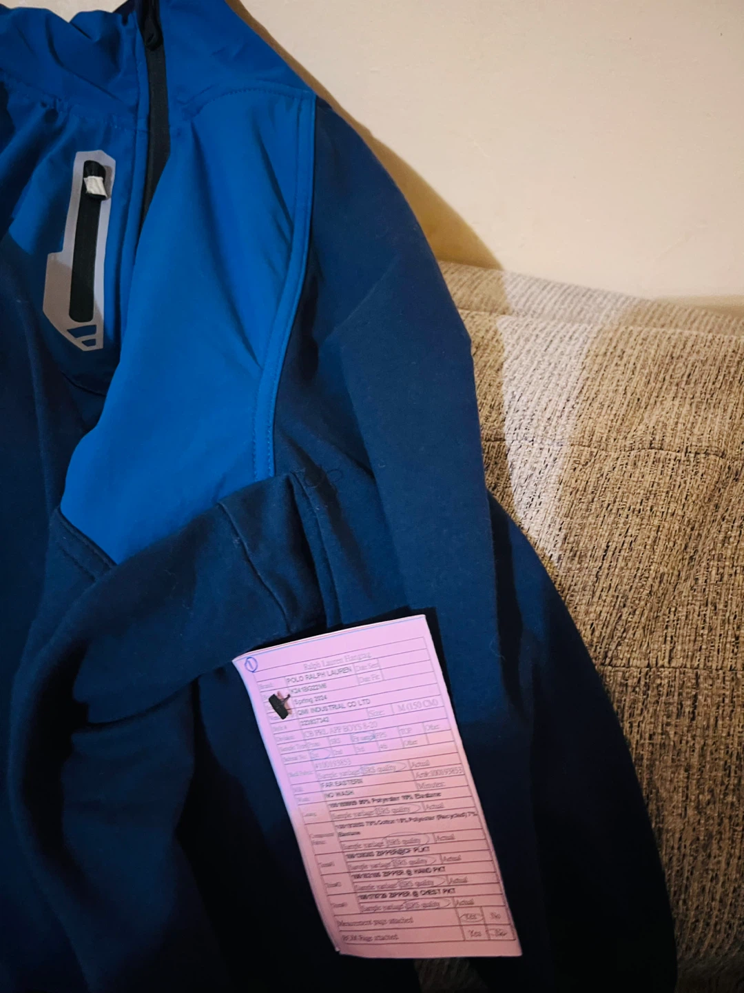 RLX Ralph Lauren Men's Blue 1/4 Zip Pullover Jacket - Size M - photo 5