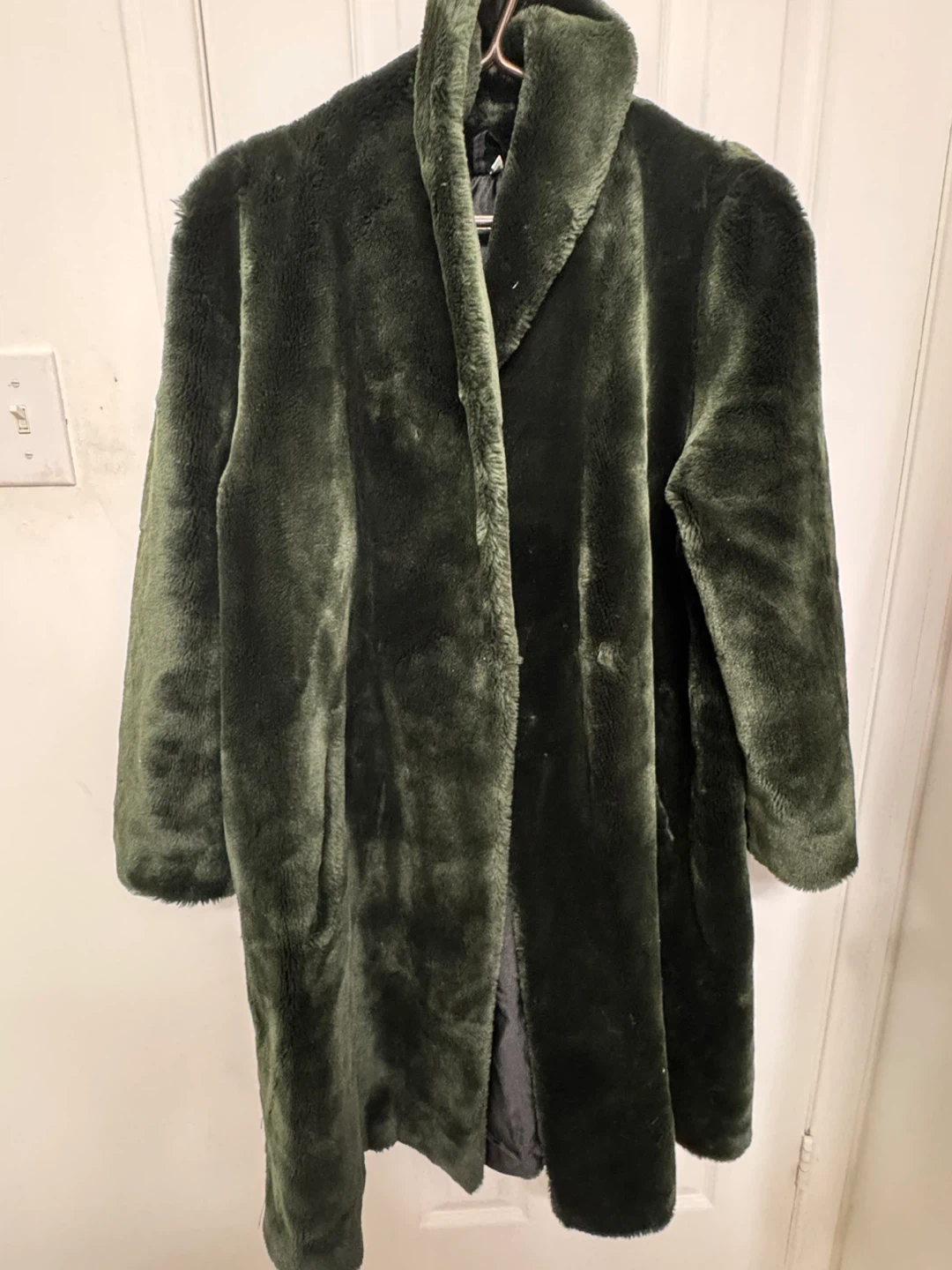 Green Faux Fur Coat
