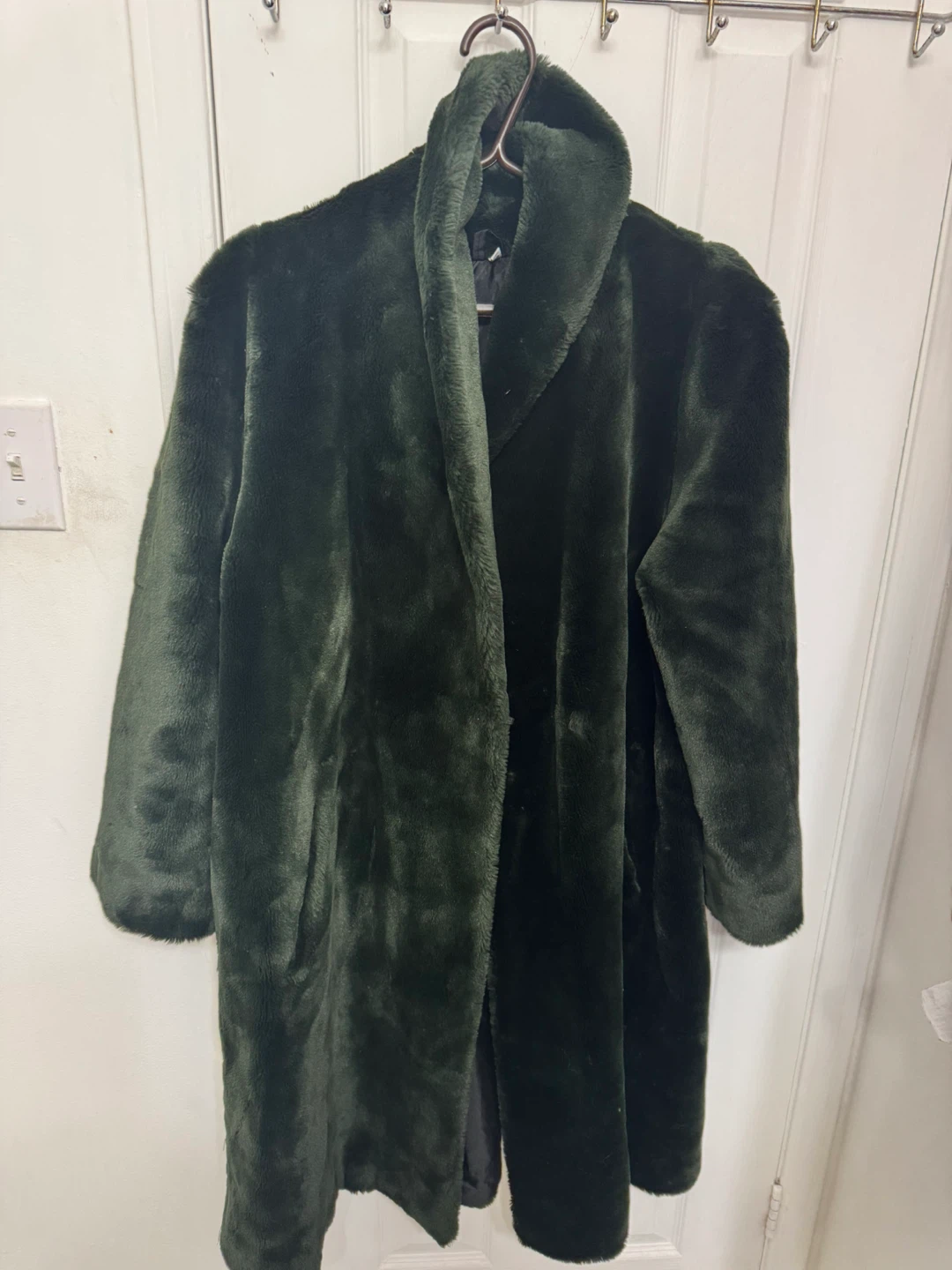 Green Faux Fur Coat - photo 4
