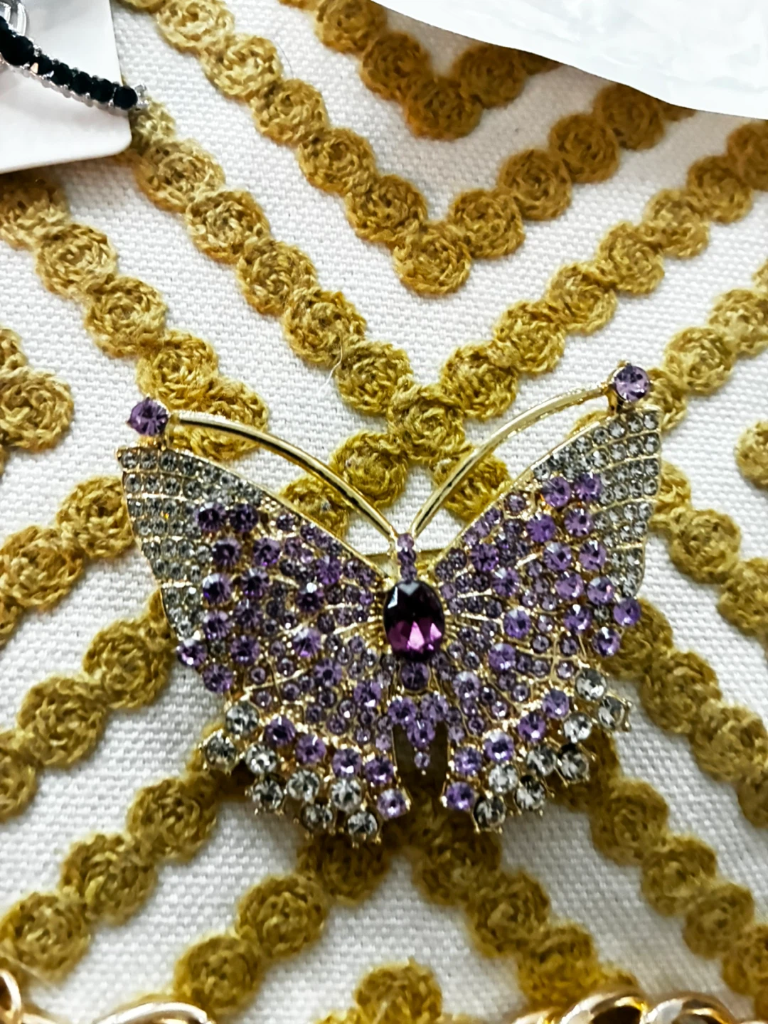 Sparkly Butterfly Brooch Pin