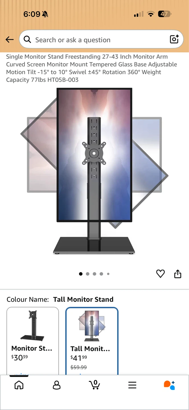 WALI Dual Monitor Desk Mount Brand New
