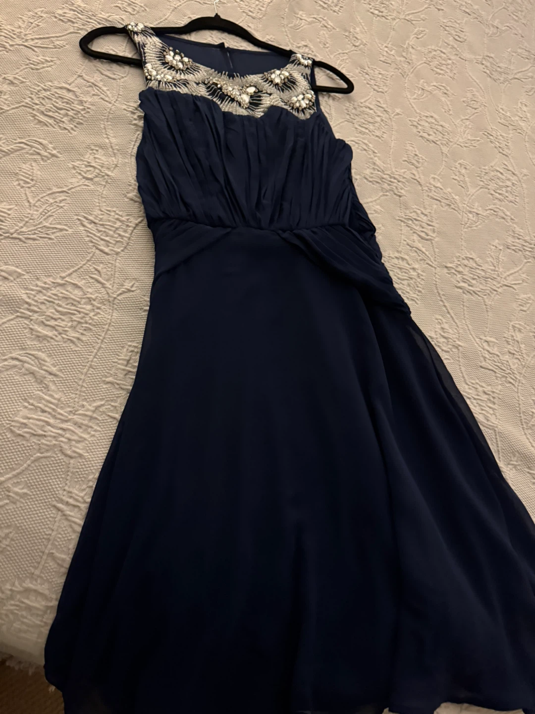 Navy Blue grad dress with Sandals - photo 2