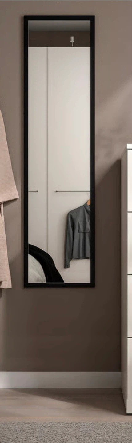 IKEA LILJETRAD Mirror, black, 30x115 cm (11 3/4x45 1/4 ")