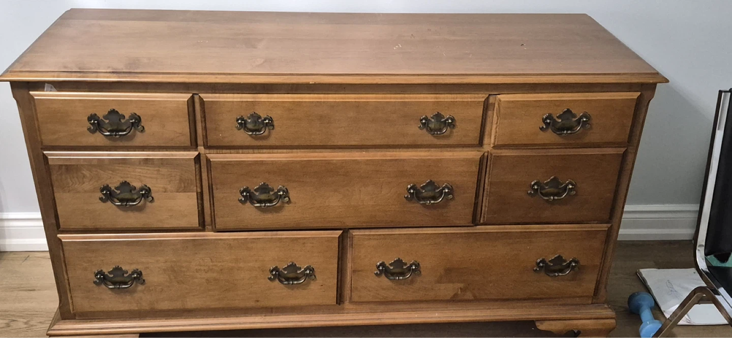 Wooden Dresser with 8 Drawers - photo 2